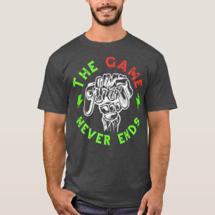 T-shirt Citation de jeu amusant Squelette