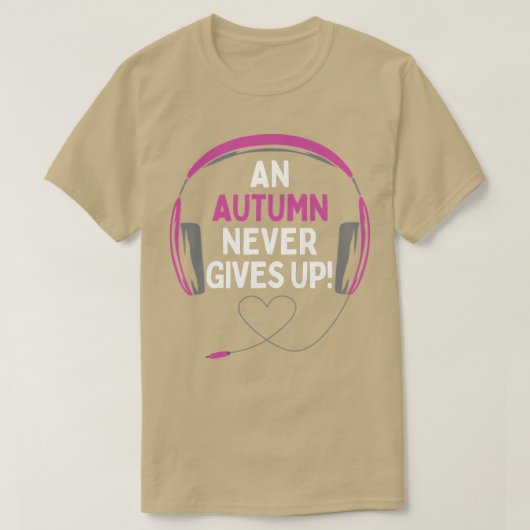 T-shirt Citation De Jeu Un Automne Ne Donne Jamais De Coif (Design devant)