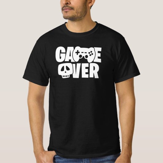 T-shirt Citation de jeu vidéo drôle Game Over (Devant)