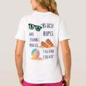 T-shirt citation de jour de plage (Dos)