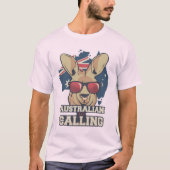 T-shirt Citation de Kangaroo australienne (Devant)