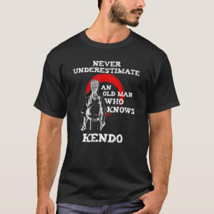 T-shirt Citation de Kendo Old Man Kanji Arts martiaux japo