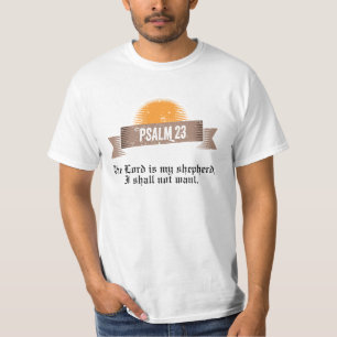 T-shirt Citation de la Bible du Psaume 23