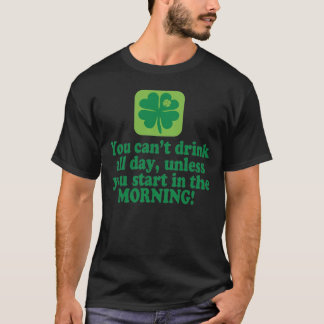 T-shirt Citation de la bière verte de la Saint-Patrick