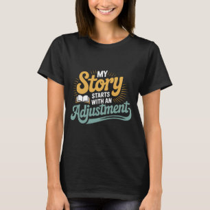 T-shirt Citation de la colonne vertébrale de la motivation