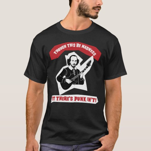T-shirt Citation de la guitare rose Shakespeare (Devant)