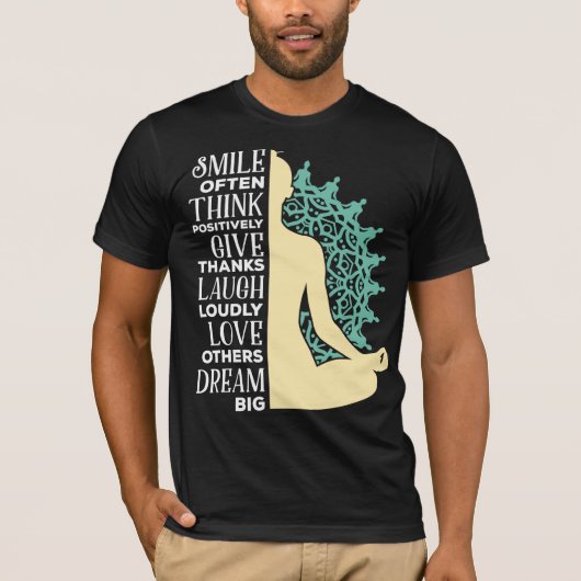 T-shirt Citation de la méditation bouddhiste yoga (Devant)