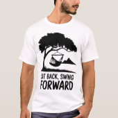 T-shirt Citation de la nature de l'arbre à scier Hammock (Devant)
