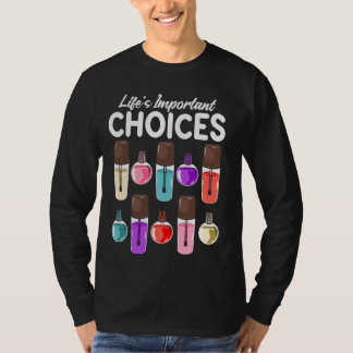 T-shirt Citation de la technologie des ongles Travail Unif