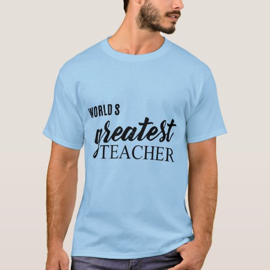 T-shirt Citation de la typographie de l'enseignant (Devant)