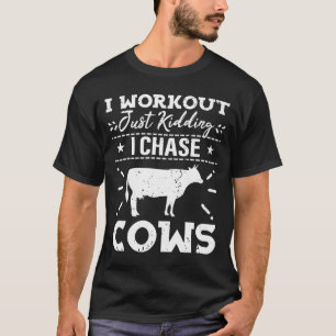 T-shirt Citation De L'Agriculteur Vache Avec Humour Pour L