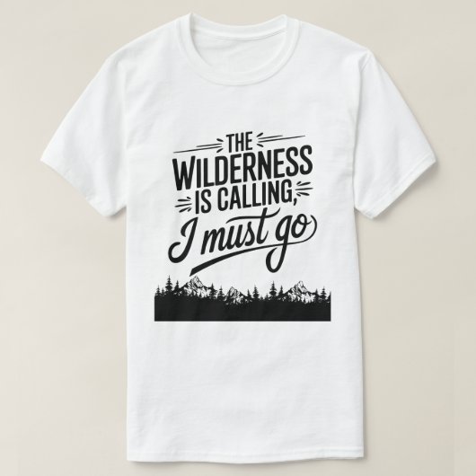T-shirt Citation de l'amoureux de la nature forestière (Design devant)