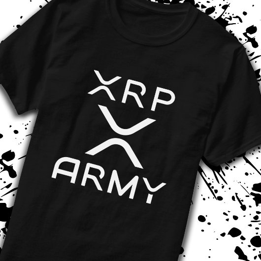 T-shirt Citation de l'armée XRP Crypto Meme Hodl CryptoCur