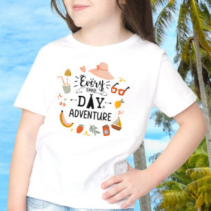 T-shirt Citation de l'aventure d'été mignonne pour enfants