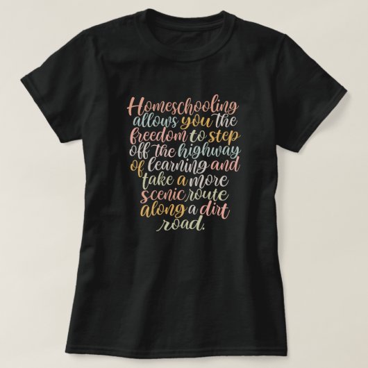 T-shirt Citation de l'école d'accueil (Design devant)