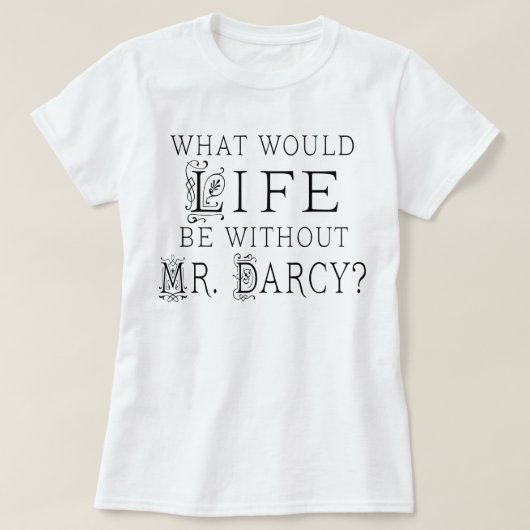 T-shirt Citation de lecture de M. Darcy (Design devant)