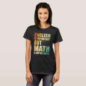 T-shirt Citation de l'enseignant math Math est important R (Devant entier)