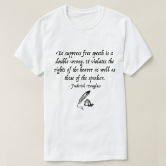 T-shirt Citation de liberté de parole de Frederick