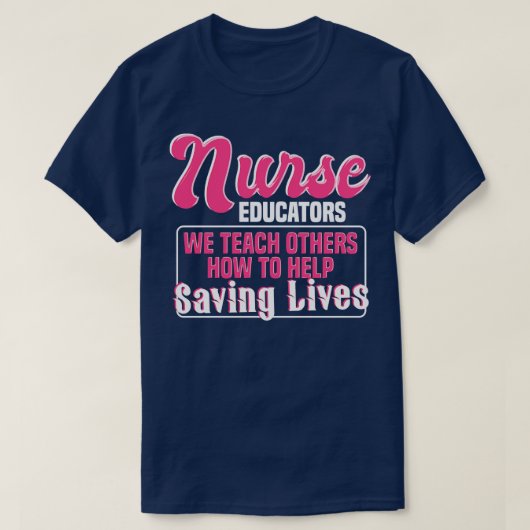 T-shirt Citation de l'infirmière éducatrice (Design devant)