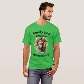 T-shirt citation de lion solitaire drôle (Devant entier)