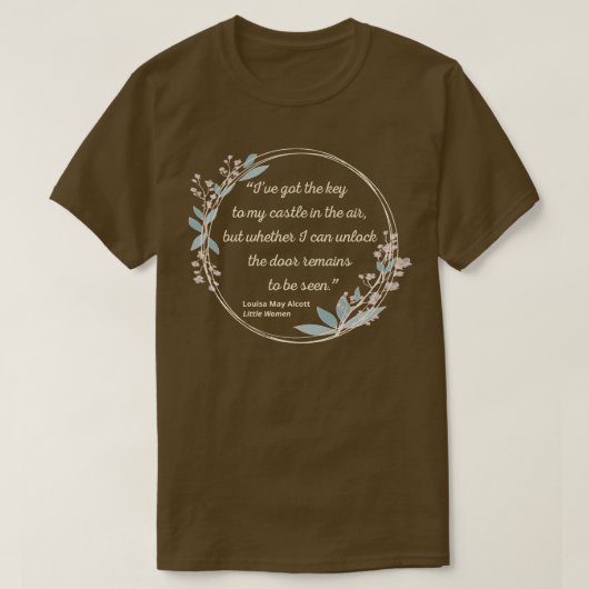T-shirt Citation de Little Women III style mignon (Design devant)