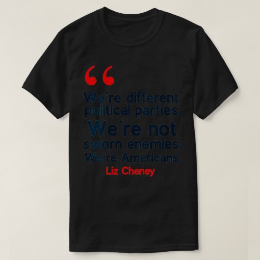 T-shirt Citation de Liz Cheney pour femmes VNeck  (Design devant)