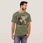 T-shirt Citation de l'ours au miel fort (Devant entier)