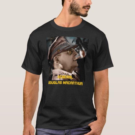 T-shirt citation de macarthur (Devant)