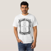 T-shirt Citation de Macbeth Art - "La fausse face doit se  (Devant entier)