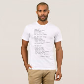 T-shirt Citation de machine à écrire - Kahlil Gibran (Devant entier)