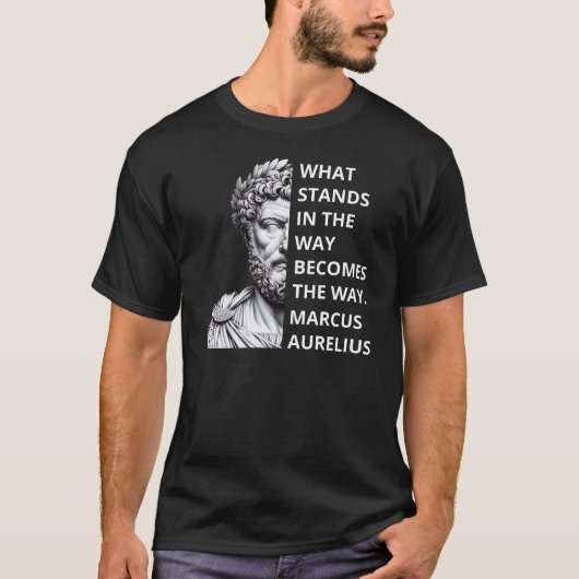 T-shirt Citation de Marcus Aurelius Stoics (Devant)