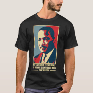 T-shirt Citation de Martin Luther King - Mois de l'histoir