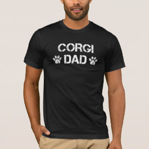 T-shirt Citation de mât de chien de Corgi papa