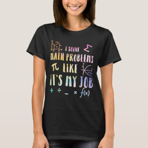 T-shirt Citation de maths drôle pour professeur étudiant S