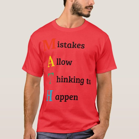 T-shirt Citation de maths fille écolière (Devant)
