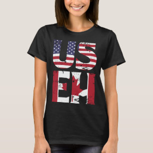 T-shirt Citation de mème américain EH American Canadian