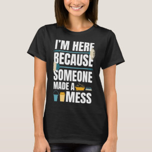T-shirt Citation de ménage Nettoyeur de maison