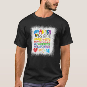 T-shirt Citation de mère autiste fière Je suis une maman