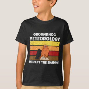 T-shirt Citation de météorologie du jour de la marmotte po