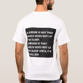 T-shirt Citation de motivation (Dos)