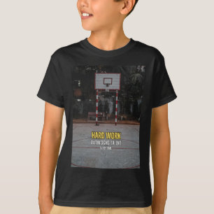 T-shirt Citation de motivation pour le travail acharné du