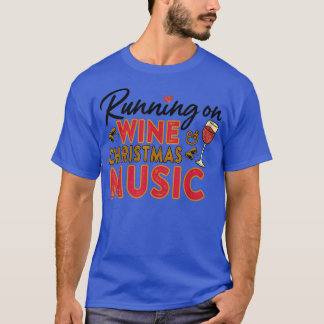T-shirt Citation de musique de Noël et de vin