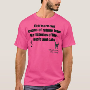 T-shirt Citation de musique et chats