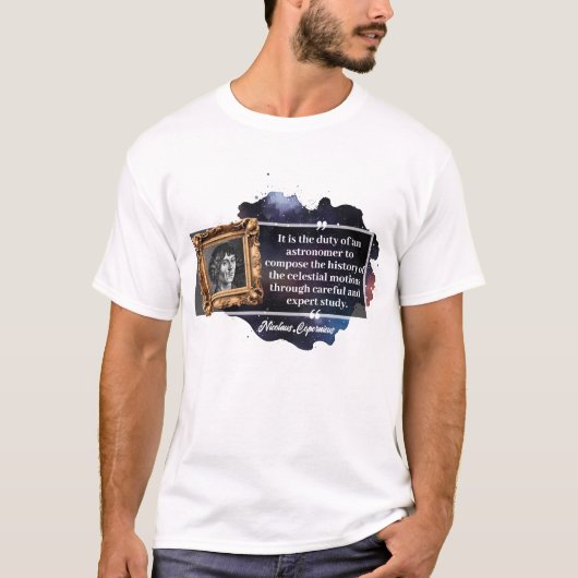 T-shirt Citation de Nicolaus Copernicus (Devant)