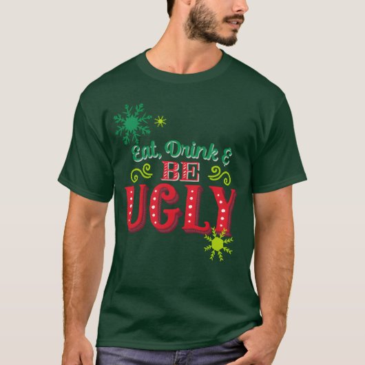 T-shirt Citation de Noël laide garçon (Devant)
