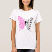 T-shirt Citation de papillon (Devant)