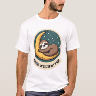 T-shirt Citation de paresseux vintage drôle de conception