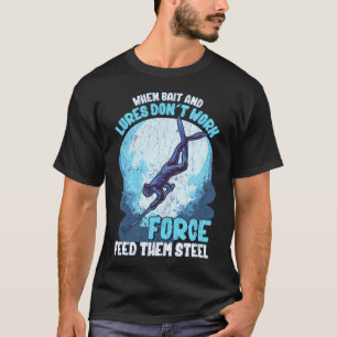 T-shirt Citation de pêche à la lance drôle Mème combinaiso