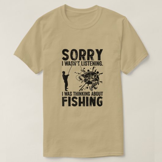 T-shirt Citation de pêche Conception de l'essai de jeu de (Design devant)