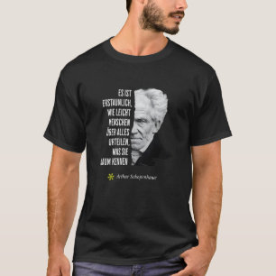 T-shirt Citation de philosophie d'anniversaire d'Arthur Sc